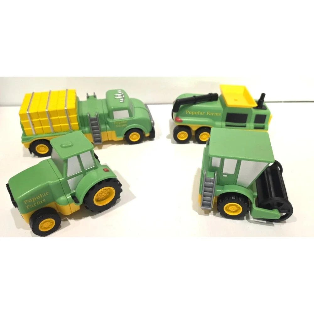 Popular Playthings Popular Farms Magnetic Mix or Match Farm Vehicles- 9 pieces